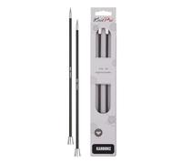 KnitPro K41290 Jackenstricknadeln, Fibre, Schwarz, 5 mm, 2