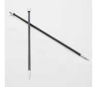 KnitPro K41281 Jackenstricknadeln, Messing, Schwarz, 2.25mm x 35cm, 2