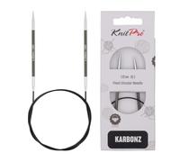 KnitPro Karbonz-Rundstricknadel, Stärke 3,25mm; (Länge 40cm) - Neuheit!!! Hi-Tech aus Karbonfasern!!!
