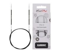 KnitPro Karbonz Rundstricknadel 40" (100cm) | 2,75mm
