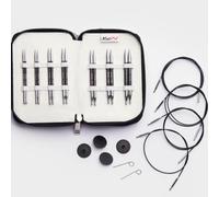 KnitPro Nadelspitzen Set Karbonz Deluxe Set, KURZE Spitzen (10cm)