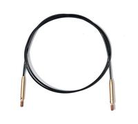 KnitPro K10574 Kabel, Gemischt, Schwarz/Gold, 80cm