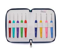 KnitPro - KnitPro Waves Aluminium Softgrip (2.00-6.00mm) Häkeln Haken Setzen - 1 Setzen