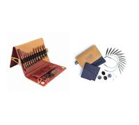 KnitPro KP31282 Stricknadeln: Rund: austauschbar: Speziell: Deluxe-Set, Holz, Assorted, Sortiert & Set austauschbare Rundstricknadeln Indigo Wood Short, 3,00 mm - 6,00 mm