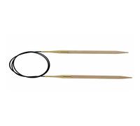 KnitPro KP35314 40 cm x 7 mm Basix feste Rundstricknadeln Birke Beige