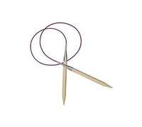 KnitPro KP35416 Basix Feste Rundstricknadeln, 150 cm x 5 mm, Birke