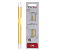 KnitPro Häkelnadel Zing KP47467 – Metall, Grün, 15 cm, 3,5 mm