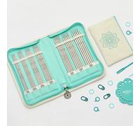 KnitPro K36331 Nadel-Set, Edelstahl, Blau & Ecru, One Size