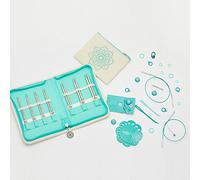 KNITPRO Mindful-Set KINDNESS, kurze Edelstahl-Nadelspitzen + Zubehör, Art. 36311DE, deutsche Edition