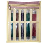 KnitPro Nadelspiel Set Royale 15cm Sockenstricknadel, Holz/Messing, Mehrfarbig, 17 x 1 x 0.2 cm