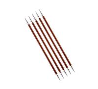 KnitPro K47012 Sockennadeln, Metal, Braun, 15cm / 5.5mm