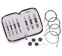 KnitPro Nadelspitzen Set Karbonz Deluxe Set, KURZE Spitzen (10cm)