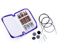 KnitPro Nadelspitzenset Symfonie Holz in lila Stofftasche