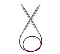 KnitPro Rundstricknadel Nova Metall 40 cm x 5,50 mm Silber – 1 Einheit