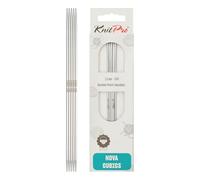 KnitPro Nova Cubics Doppelspitznadeln - Doppelstricknadeln 12,5 cm x 2 mm, 5er-Pack