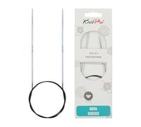 KnitPro Rundstricknadel Nova Cubics K12151 – Messing, Silber – 40 cm – 2,5 mm