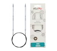 KnitPro K12159 Rundstricknadel, Silber, 40cm x 5mm