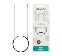 KnitPro K12192 Rundstricknadel, Messing, Silber, 2.75mm