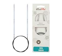 KnitPro Rundstricknadel Nova Cubics K12196 Silber 80 cm, 3,75 mm
