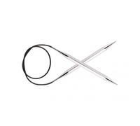 KnitPro K12204 Rundstricknadel, Messing, Silber, 8 mm