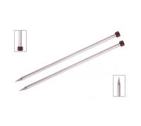 KnitPro K12252 Jackenstricknadeln, Holz, Silber, 2.5 mm