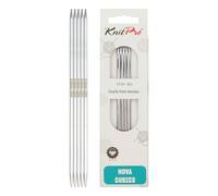 KnitPro K12127 Strumpfstricknadeln, Messing, Silber, 3,5 mm, 5