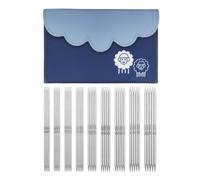 KnitPro Nova Deluxe Doppelspitznadel-Set - 9 x 15 cm, doppelseitige Stricknadeln, 5er-Pack, für Anfänger, Profis und Geschenkset