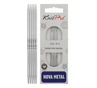 KnitPro Doppelspitznadeln Nova 12,5 cm x 2,5 mm – 5er-Pack