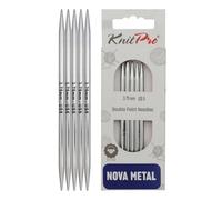 KnitPro Doppelspitznadeln Nova 12,5 cm x 3,75 mm – 5er-Pack