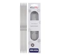 Knitpro Nova Metall Strumpfnadeln 15cm und 20cm, 5, 50mm / 20cm (10112)