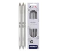 Knitpro - Knitpro Nova Metal (20 cm x 6,00 mm) Sockennadeln - 1 Einheit