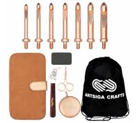 KnitPro Oasis Chunky Häkelnadel, 5,1 cm, austauschbares Set, Bündel mit 1 Artsiga Craft-Projekttasche