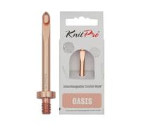 KnitPro Auswechselbare Häkelnadelspitzen Oasis Rose Gold – 10,00 mm – 1 Stk