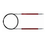 KnitPro Royale Swivel Rundstricknadel, 120 cm Länge x 5.00 mm Stärken, Rot