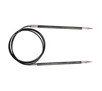 KnitPro Royale Swivel Rundstricknadel, 150 cm Länge x 4.50 mm Stärken, Grau