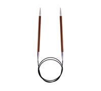 KnitPro K47132 Rundstricknadel, Metal, Braun, 80cm / 5.5mm