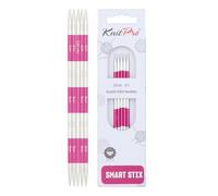 KnitPro Nadelspiel Smartstix K42006, 14 cm, 3,25 mm, 5 Stück, sortiert