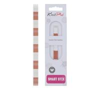 KnitPro 42023 SmartStix Nadelspiel, Metall, bunt, 20cm, 2,5mm