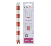 KnitPro Nadelspiel SmartStix 42027 – Metall, bunt, 20 cm, 3,5 mm