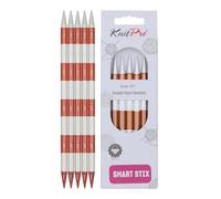 KnitPro Nadelspiel Smartstix K42036 – Metall, 20 cm, 8 mm, 5 Stück