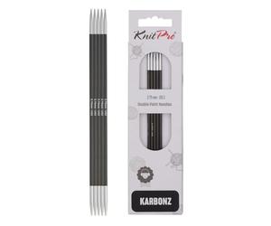 KnitPro Stärke Neuheit Hi-Tech aus Karbonfasern K41109 schwarz 21x5x0.5 cm