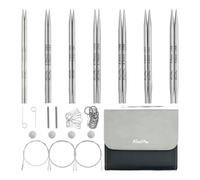 KnitPro Stelo Midi Normal austauschbares Nadel-Set, 13 cm, 7 US-Größen (2,5 bis 8)