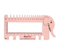 KnitPro Strick und Häkelnadelmass mit Garnabschneider, Rosa, 30 x 35 x 30 cm, KP10994