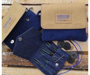 KnitPro Stricknadel Set Indigo Set mit kurzen 50mm-Nadelspitzen