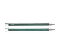 KnitPro Stricknadeln Royale Single Ended, Birchwood/Messing, Mehrfarbig, 25 cm x 10,00 mm