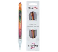 KnitPro Symfonie 2 afghanische/tunesische Häkelnadel, 10 mm