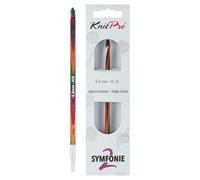 KnitPro Symfonie 2 afghanische/tunesische Häkelnadel, 5 mm