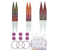 KnitPro Symfonie 2 klobige, austauschbare Nadel-Set, 13 cm, 3 Größen (9 mm bis 12 mm)