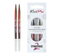 KnitPro Symfonie 2 normale austauschbare Nadeln, 13 cm, 4 mm