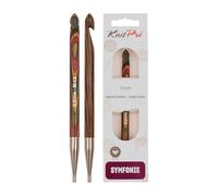 KnitPro K20753 Tunesiche Tunesische Häkelnadel, Wood, Mehrfarbig, 15 cm / 9mm